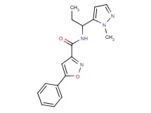 N-[1-(1-methyl-1H-pyrazol-5-yl)propyl]-5-phenylisoxazole-3-carboxamide