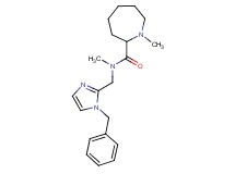 N-[(1-benzyl-1H-imidazol-2-yl)methyl]-N,1-dimethyl-2-azepanecarboxamide