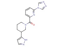 2-{[3-(1H-pyrazol-5-yl)piperidin-1-yl]carbonyl}-6-(4H-1,2,4-triazol-4-yl)pyridine