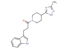 3-{3-[4-(3-methyl-1H-1,2,4-triazol-5-yl)piperidin-1-yl]-3-oxopropyl}-1H-indole