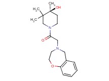 (4S)-1-(2,3-dihydro-1,4-benzoxazepin-4(5H)-ylacetyl)-3,3,4-trimethyl-4-piperidinol