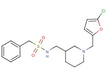 N-({1-[(5-chloro-2-furyl)methyl]piperidin-3-yl}methyl)-1-phenylmethanesulfonamide
