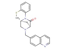 (1S*,4S*)-2-[2-(methylthio)phenyl]-5-(6-quinolinylmethyl)-2,5-diazabicyclo[2.2.1]heptan-3-one