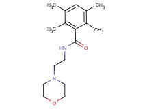 2,3,5,6-tetramethyl-N-(2-morpholin-4-ylethyl)benzamide