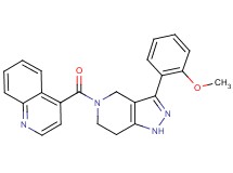 4-{[3-(2-methoxyphenyl)-1,4,6,7-tetrahydro-5H-pyrazolo[4,3-c]pyridin-5-yl]carbonyl}quinoline