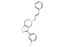 3-(3-fluorophenyl)-5-[(2E)-3-phenylprop-2-en-1-yl]-4,5,6,7-tetrahydroisoxazolo[4,5-c]pyridine
