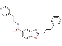 2-(3-phenylpropyl)-N-[2-(4-pyridinyl)ethyl]-1,3-benzoxazole-5-carboxamide