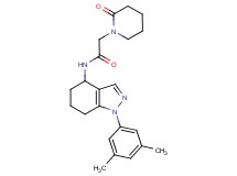 N-[1-(3,5-dimethylphenyl)-4,5,6,7-tetrahydro-1H-indazol-4-yl]-2-(2-oxo-1-piperidinyl)acetamide