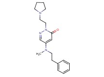 5-[methyl(2-phenylethyl)amino]-2-[2-(1-pyrrolidinyl)ethyl]-3(2H)-pyridazinone