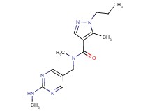 N,5-dimethyl-N-{[2-(methylamino)pyrimidin-5-yl]methyl}-1-propyl-1H-pyrazole-4-carboxamide