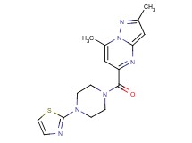 2,7-dimethyl-5-{[4-(1,3-thiazol-2-yl)piperazin-1-yl]carbonyl}pyrazolo[1,5-a]pyrimidine