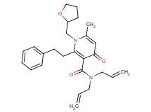 N,N-diallyl-6-methyl-4-oxo-2-(2-phenylethyl)-1-(tetrahydro-2-furanylmethyl)-1,4-dihydro-3-pyridinecarboxamide