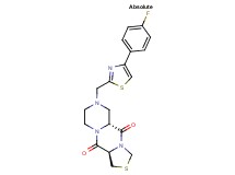 (5aR,11aR)-7-{[4-(4-fluorophenyl)-1,3-thiazol-2-yl]methyl}tetrahydro-1H-pyrazino[1,2-a][1,3]thiazolo[3,4-d]pyrazine-5,11(5aH,11aH)-dione