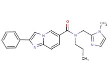 N-[(1-methyl-1H-imidazol-2-yl)methyl]-2-phenyl-N-propylimidazo[1,2-a]pyridine-6-carboxamide