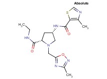 (4S)-N-ethyl-1-[(3-methyl-1,2,4-oxadiazol-5-yl)methyl]-4-{[(4-methyl-1,3-thiazol-5-yl)carbonyl]amino}-L-prolinamide