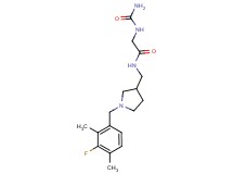 N~2~-(aminocarbonyl)-N~1~-{[1-(3-fluoro-2,4-dimethylbenzyl)pyrrolidin-3-yl]methyl}glycinamide