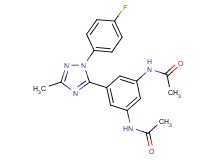 N,N'-{5-[1-(4-fluorophenyl)-3-methyl-1H-1,2,4-triazol-5-yl]-1,3-phenylene}diacetamide
