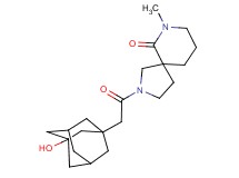 2-[(3-hydroxy-1-adamantyl)acetyl]-7-methyl-2,7-diazaspiro[4.5]decan-6-one
