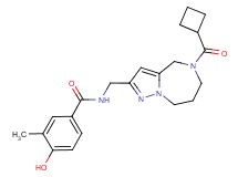 N-{[5-(cyclobutylcarbonyl)-5,6,7,8-tetrahydro-4H-pyrazolo[1,5-a][1,4]diazepin-2-yl]methyl}-4-hydroxy-3-methylbenzamide