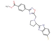 methyl 4-(5-{[2-(5-fluoro-1H-benzimidazol-2-yl)-1-pyrrolidinyl]methyl}-1,2,4-oxadiazol-3-yl)benzoate