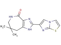 2-imidazo[2,1-b][1,3]thiazol-6-yl-7,7-dimethyl-5,6,7,8-tetrahydroimidazo[4,5-c]azepin-4(1H)-one