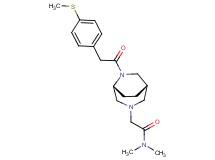 N,N-dimethyl-2-((1S*,5R*)-6-{[4-(methylthio)phenyl]acetyl}-3,6-diazabicyclo[3.2.2]non-3-yl)acetamide
