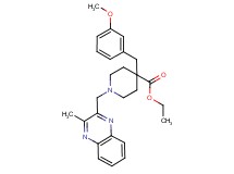 ethyl 4-(3-methoxybenzyl)-1-[(3-methyl-2-quinoxalinyl)methyl]-4-piperidinecarboxylate