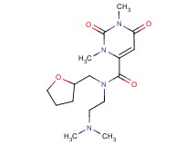 N-[2-(dimethylamino)ethyl]-1,3-dimethyl-2,6-dioxo-N-(tetrahydrofuran-2-ylmethyl)-1,2,3,6-tetrahydropyrimidine-4-carboxamide