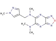 N,N,N'-trimethyl-N'-[(1-methyl-1H-pyrazol-4-yl)methyl][1,2,5]oxadiazolo[3,4-b]pyrazine-5,6-diamine