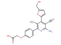 (4-{6-amino-5-cyano-4-[5-(hydroxymethyl)-2-furyl]-3-methylpyridin-2-yl}phenoxy)acetic acid