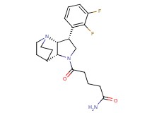 5-[(3R*,3aR*,7aR*)-3-(2,3-difluorophenyl)hexahydro-4,7-ethanopyrrolo[3,2-b]pyridin-1(2H)-yl]-5-oxopentanamide