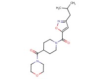 4-({1-[(3-isobutyl-5-isoxazolyl)carbonyl]-4-piperidinyl}carbonyl)morpholine