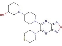 1'-[6-(4-thiomorpholinyl)[1,2,5]oxadiazolo[3,4-b]pyrazin-5-yl]-1,4'-bipiperidin-3-ol