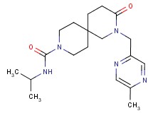 N-isopropyl-2-[(5-methylpyrazin-2-yl)methyl]-3-oxo-2,9-diazaspiro[5.5]undecane-9-carboxamide