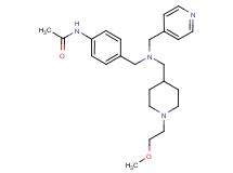 N-(4-{[{[1-(2-methoxyethyl)-4-piperidinyl]methyl}(4-pyridinylmethyl)amino]methyl}phenyl)acetamide