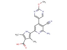 5-[6-amino-5-cyano-4-(2-methoxypyrimidin-5-yl)pyridin-2-yl]-2,4-dimethyl-1H-pyrrole-3-carboxylic acid