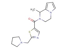 1-methyl-2-{[2-(pyrrolidin-1-ylmethyl)-1,3-thiazol-5-yl]carbonyl}-1,2,3,4-tetrahydropyrrolo[1,2-a]pyrazine