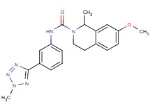 7-methoxy-1-methyl-N-[3-(2-methyl-2H-tetrazol-5-yl)phenyl]-3,4-dihydroisoquinoline-2(1H)-carboxamide