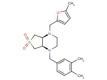 (4aS*,7aR*)-1-(3,4-dimethylbenzyl)-4-[(5-methyl-2-furyl)methyl]octahydrothieno[3,4-b]pyrazine 6,6-dioxide