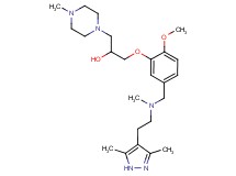 1-(5-{[[2-(3,5-dimethyl-1H-pyrazol-4-yl)ethyl](methyl)amino]methyl}-2-methoxyphenoxy)-3-(4-methyl-1-piperazinyl)-2-propanol