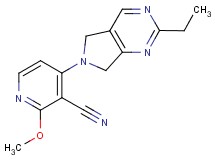 4-(2-ethyl-5,7-dihydro-6H-pyrrolo[3,4-d]pyrimidin-6-yl)-2-methoxynicotinonitrile