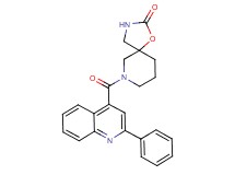7-[(2-phenyl-4-quinolinyl)carbonyl]-1-oxa-3,7-diazaspiro[4.5]decan-2-one