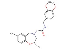 N-(3,4-dimethoxybenzyl)-2-(2,7-dimethyl-2,3-dihydro-1,4-benzoxazepin-4(5H)-yl)acetamide