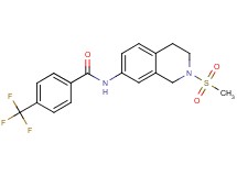 N-[2-(methylsulfonyl)-1,2,3,4-tetrahydro-7-isoquinolinyl]-4-(trifluoromethyl)benzamide
