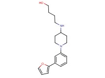 4-({1-[3-(2-furyl)phenyl]piperidin-4-yl}amino)butan-1-ol