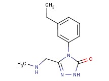 4-(3-ethylphenyl)-5-[(methylamino)methyl]-2,4-dihydro-3H-1,2,4-triazol-3-one