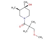 (3R*,4S*)-1-(3-methoxy-2,2-dimethylpropanoyl)-3,4-dimethyl-4-piperidinol