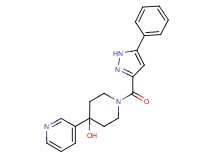 1-[(5-phenyl-1H-pyrazol-3-yl)carbonyl]-4-pyridin-3-ylpiperidin-4-ol