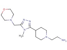 (2-{4-[4-methyl-5-(morpholin-4-ylmethyl)-4H-1,2,4-triazol-3-yl]piperidin-1-yl}ethyl)amine