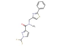 1-(difluoromethyl)-N-methyl-N-[(2-phenyl-1,3-thiazol-4-yl)methyl]-1H-pyrazole-3-carboxamide
